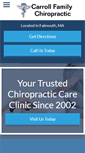 Mobile Screenshot of carrollfamilychiropractic.net
