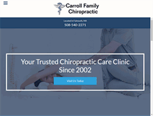 Tablet Screenshot of carrollfamilychiropractic.net